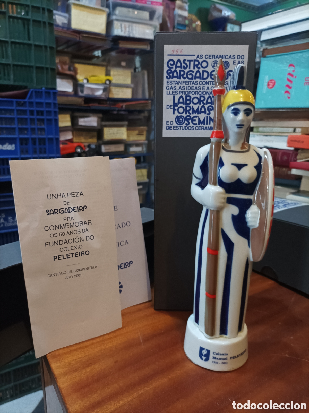 Antig&uuml;edades: MINERVA SARGADELOS N556 EN SU CAJA .50 ANOS DA FUNDACI&Oacute;N DO COLEXIO PELETEIRO ANO 2001