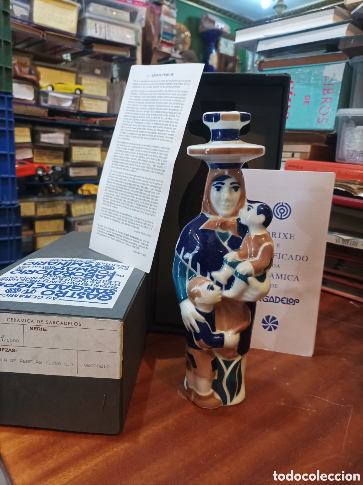 Antig&uuml;edades: LOLA DE PENELAS .ALFARERA SARGADELOS N199/1000 EN SU CAJA A&Ntilde;O2006