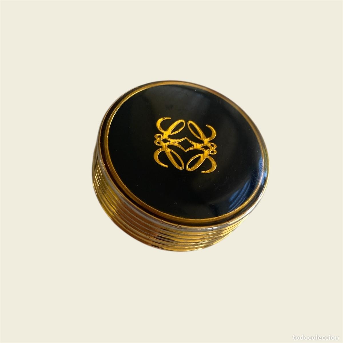 Antig&uuml;edades: Pastillero Loewe vintage a&ntilde;os 80 esmalte negro
