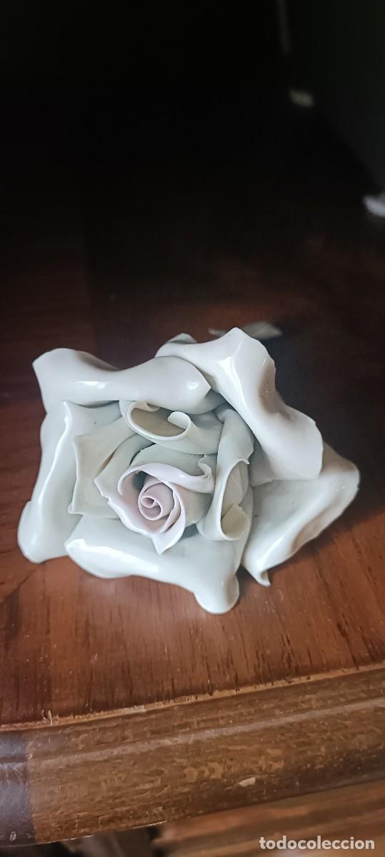 Antig&uuml;edades: Rosa porcelana marca Nalda - Foto 2