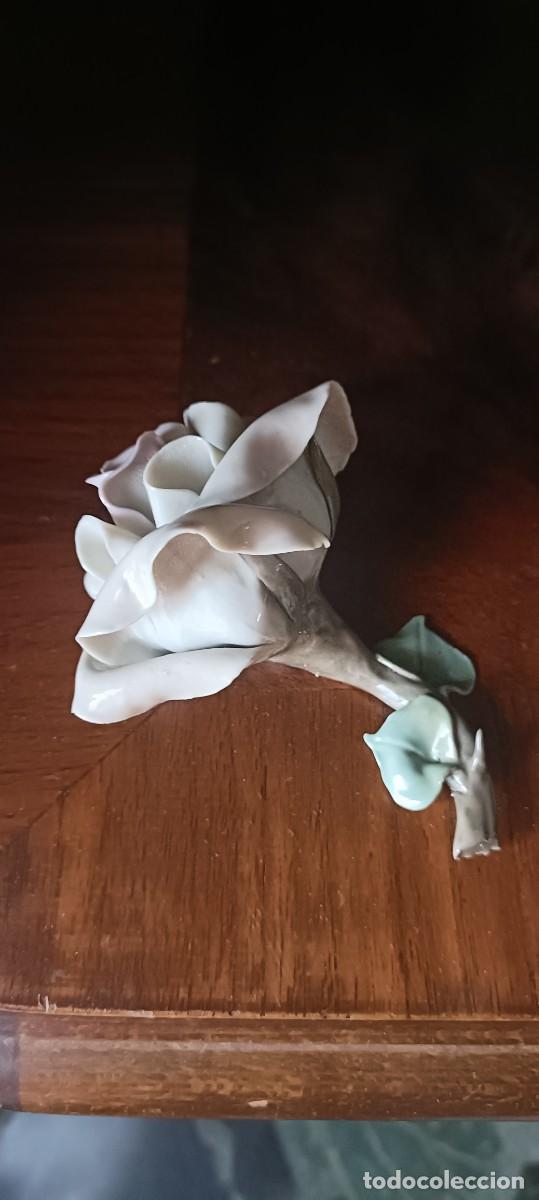 Antig&uuml;edades: Rosa porcelana marca Nalda - Foto 3