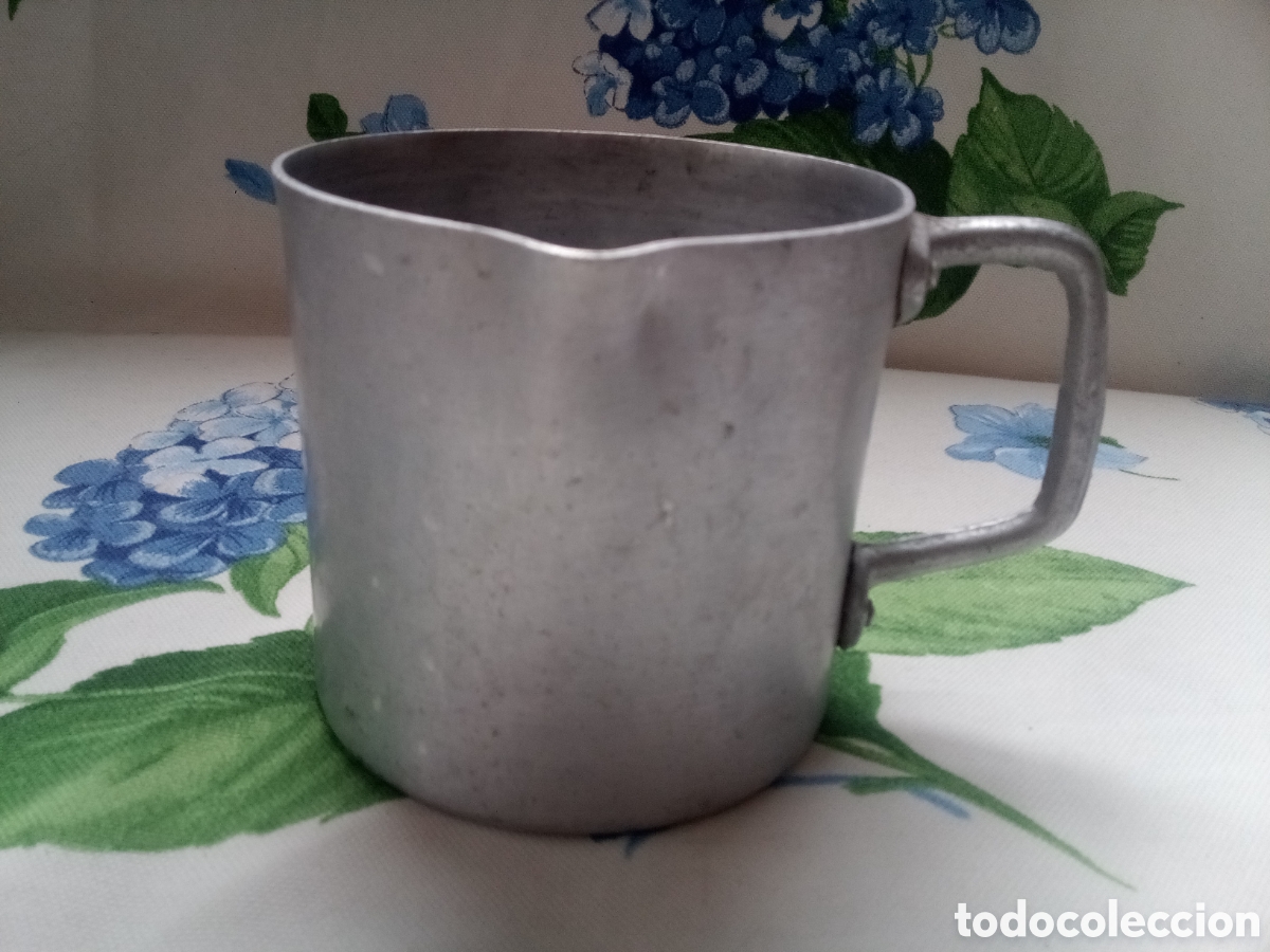 Antig&uuml;edades: JARRA TAZA ALUMINIO - JARRITA