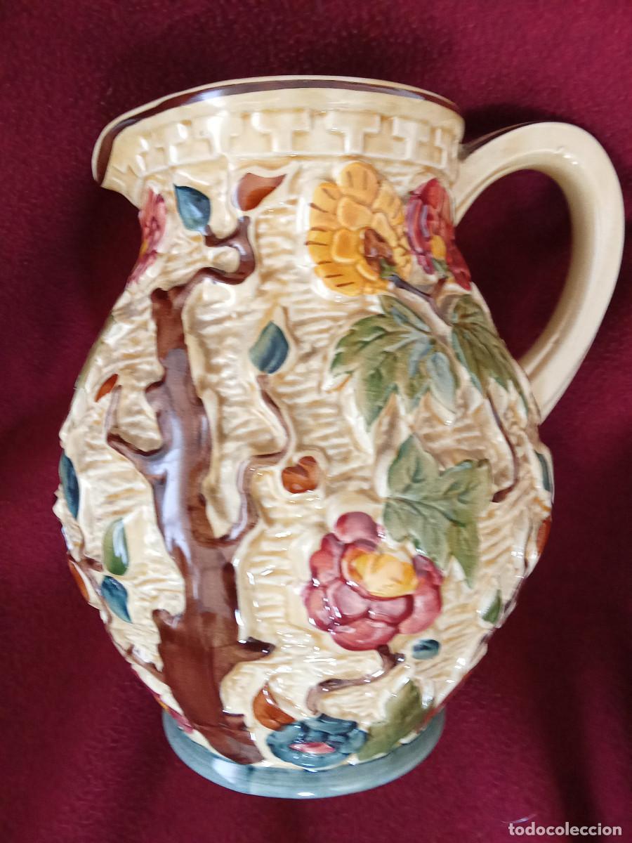Antiques: JARRA DE CERAMICA DE STTAFORDSHIRE INDIA- EPOCA COLONIAL-