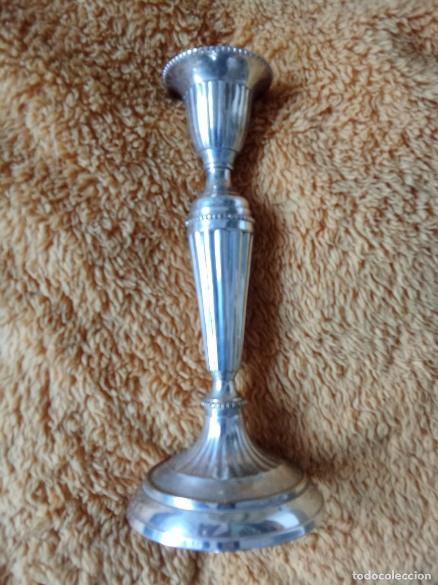 Antiguidades: CANDELABRO ESTILO IMP&Egrave;RIO EN METAL PLATEADO