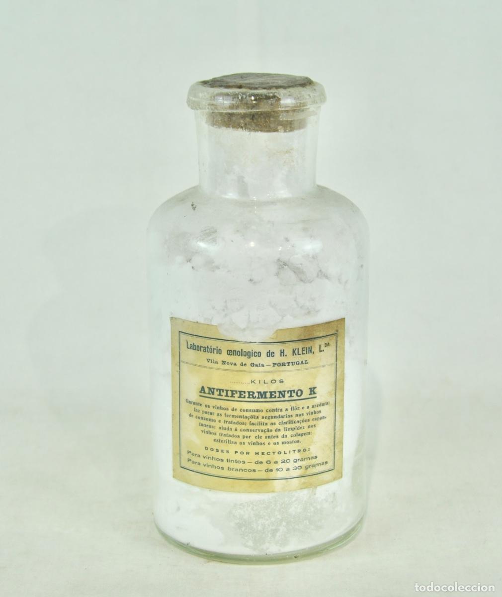 Antiquit&auml;ten: Bote de farmacia antifermento para enologia