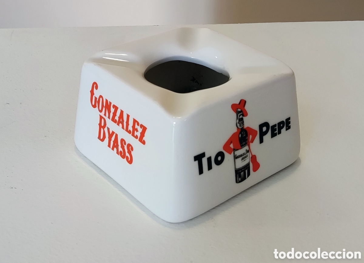 Antig&uuml;edades: Antiguo cenicero T&iacute;o Pepe Soberano Gonz&aacute;lez Byass Royal Vigo