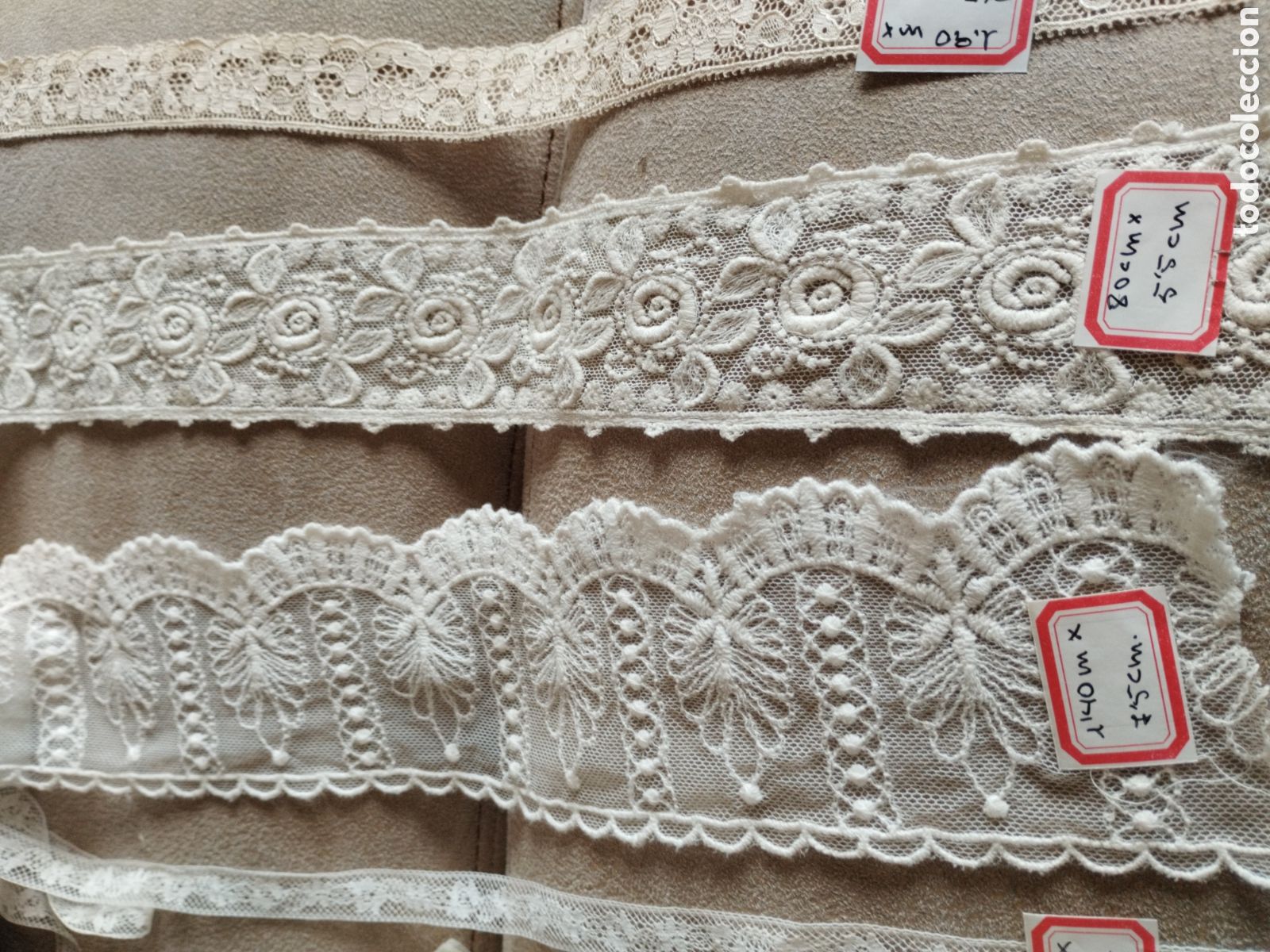 Antig&uuml;edades: *ANTIGUOS ENCAJES DE TUL. (Rf:P-329/*)