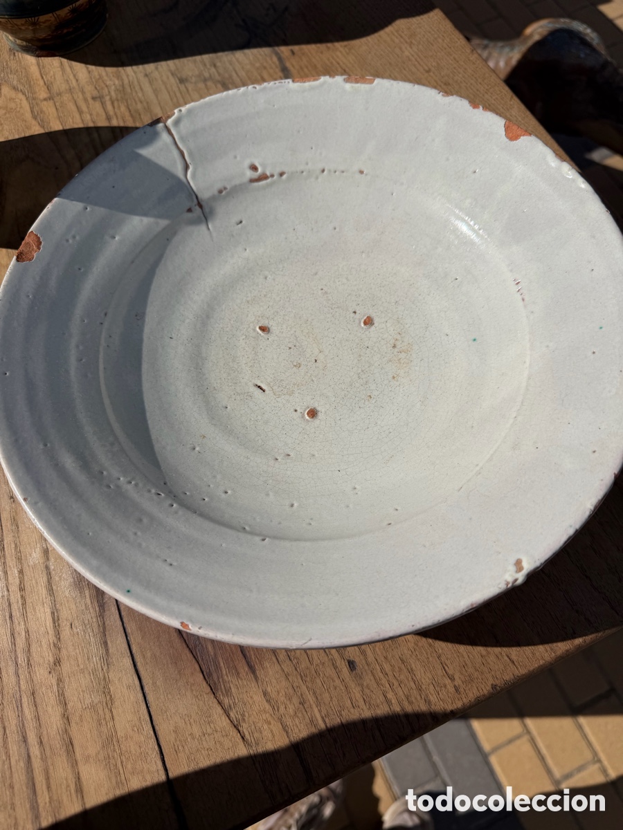 Antig&uuml;edades: Plato cer&aacute;mica vasca navarra