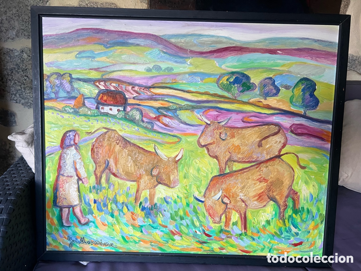 Antig&uuml;edades: Pintura gallega Guillermina Fern&aacute;ndez Mandado. Sin t&iacute;tulo. O/T