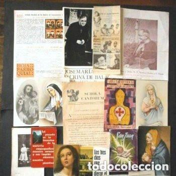 Antiques: LOTE DE ANTIGUEDADES RELIGIOSAS VARIAS en PAPEL