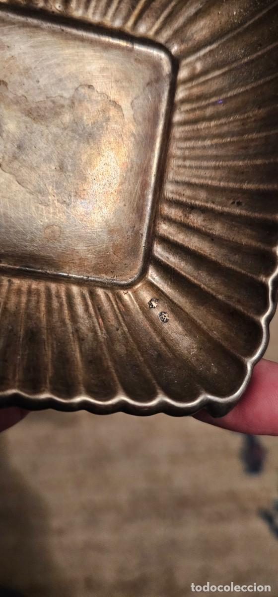 Antig&uuml;edades: Preciosa bandeja plata y bellota - Foto 2