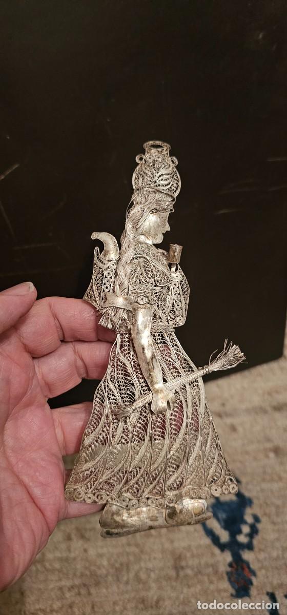 Antig&uuml;edades: Muy bonita escultura plata peruana mucho detalle