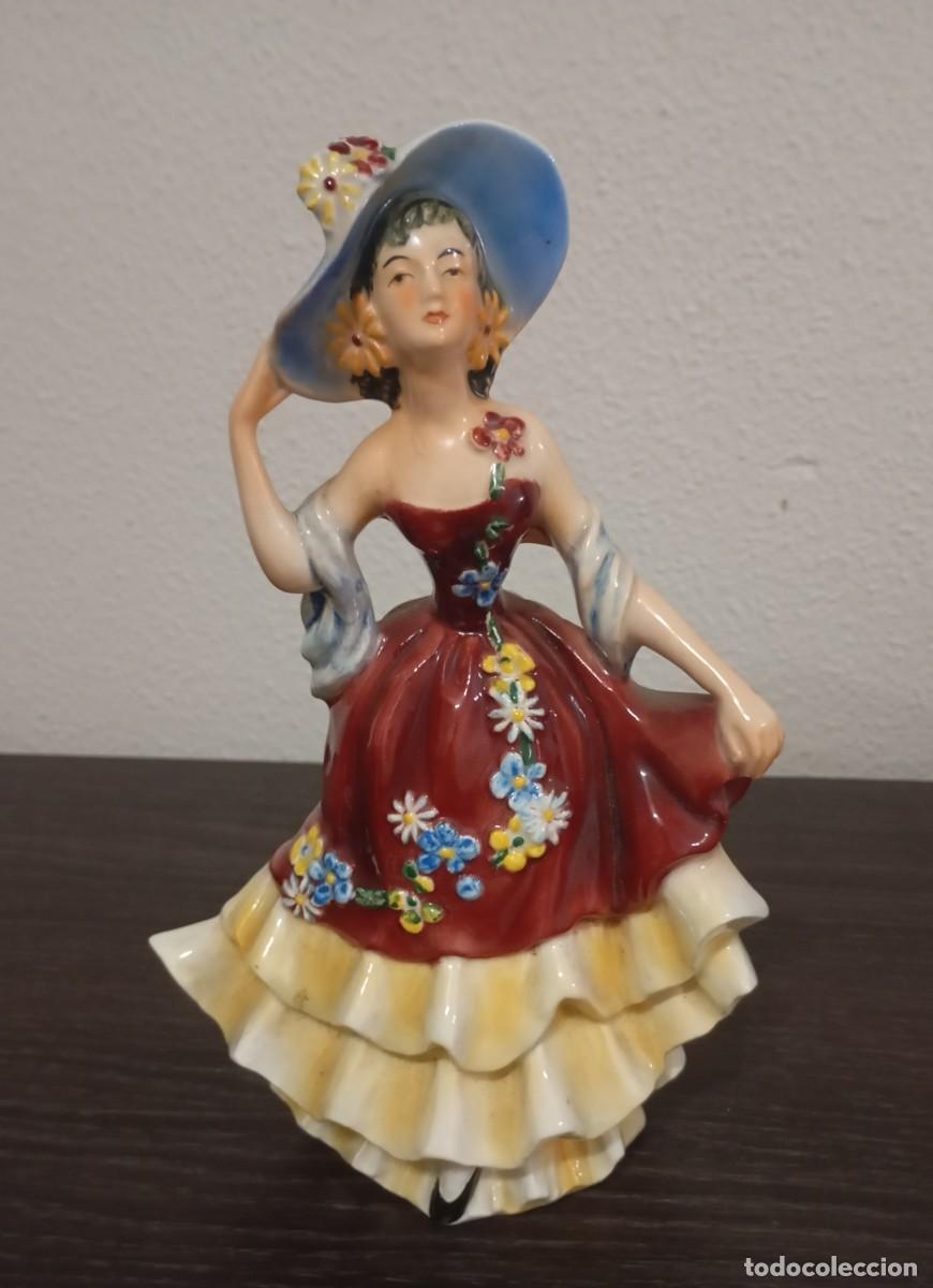 Antiquit&auml;ten: PRECIOSA FIGURA DE PORCELANA,GOEBEL,BEAUTIFUL LADIES OF FASHION,MODELO FF 273,VINTAGE DE LOS A&Ntilde;OS 60