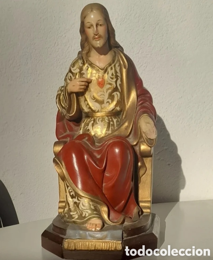 Antig&uuml;edades: Figura Religiosa Sagrado Coraz&oacute;n