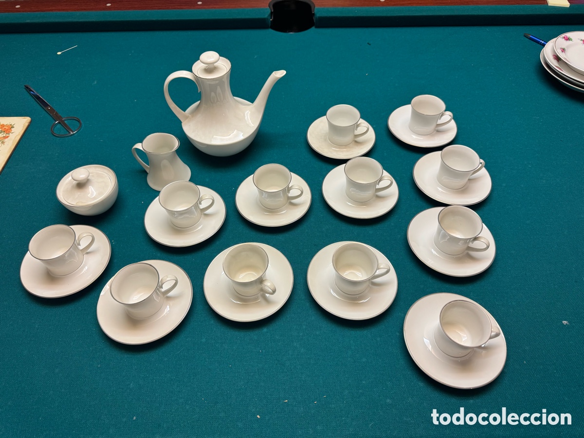 Antig&uuml;edades: Juego te porcelana Bidasoa