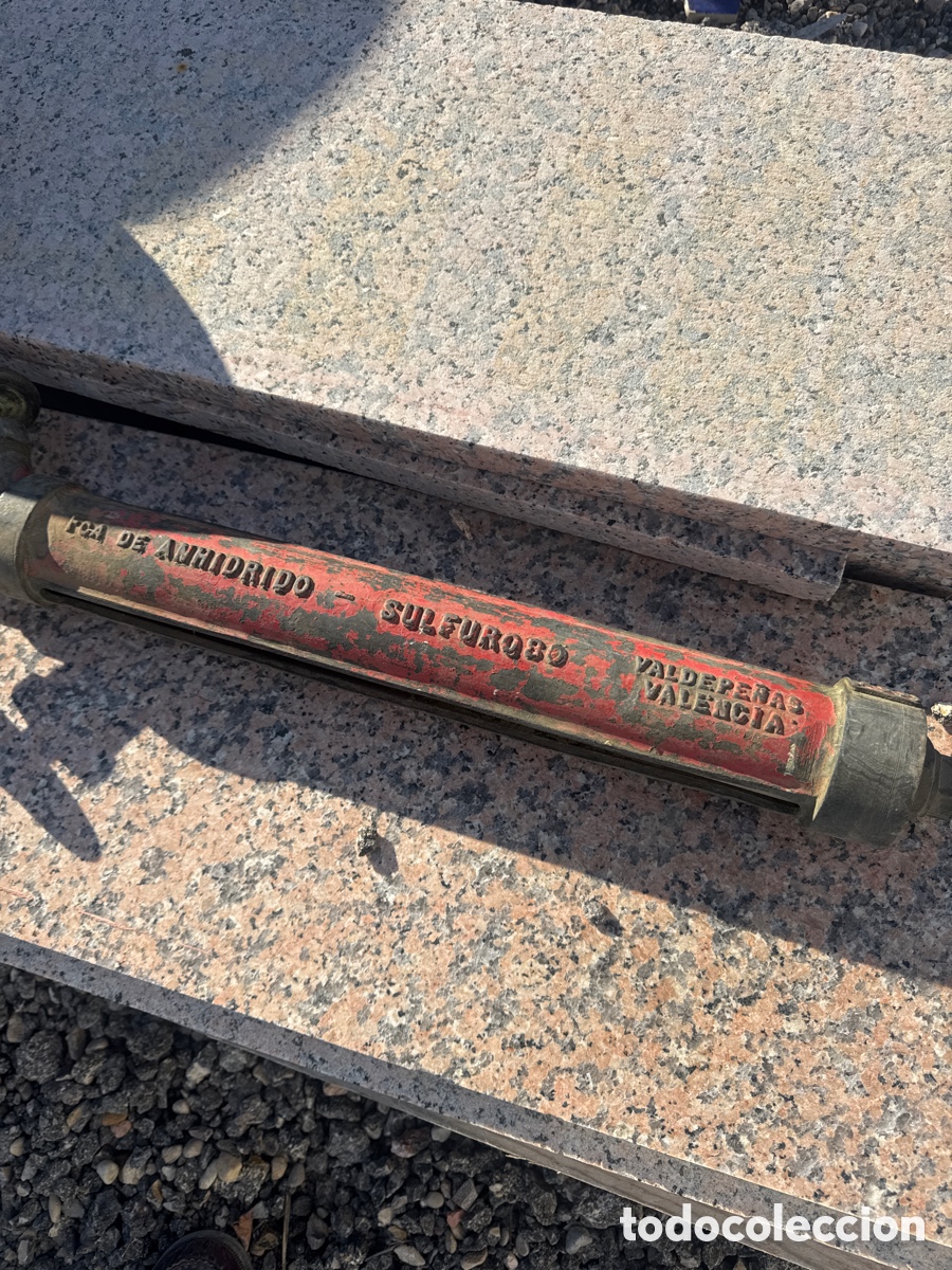 Antiques: Dosificador de sulfuroso antiguo Valdepe&ntilde;as