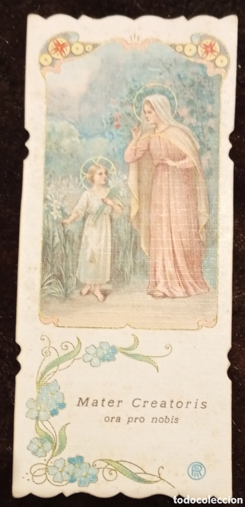 Antig&uuml;edades: Lote de 6 antiguas estampas religiosas - Foto 2