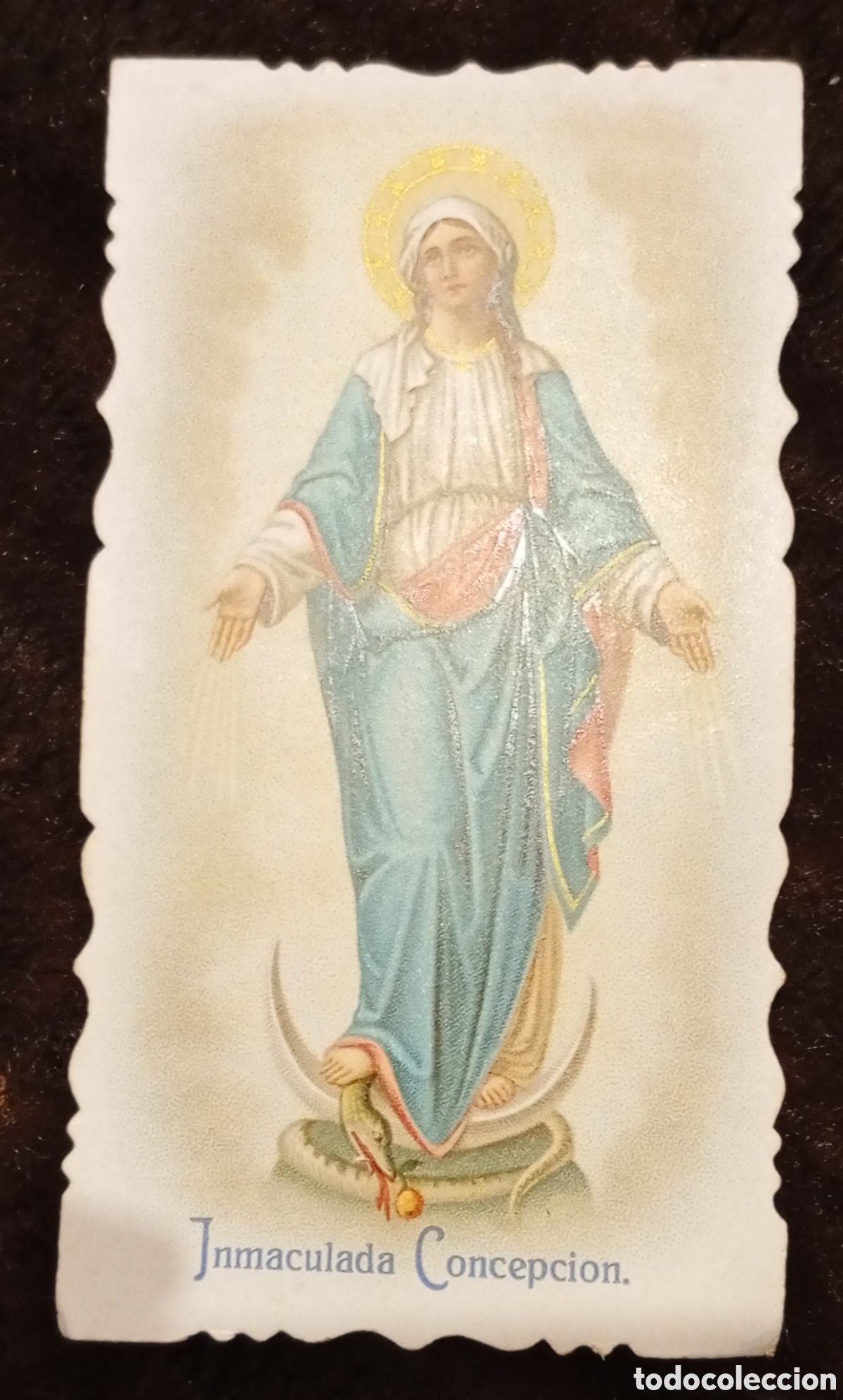 Antig&uuml;edades: Lote de 6 antiguas estampas religiosas - Foto 5