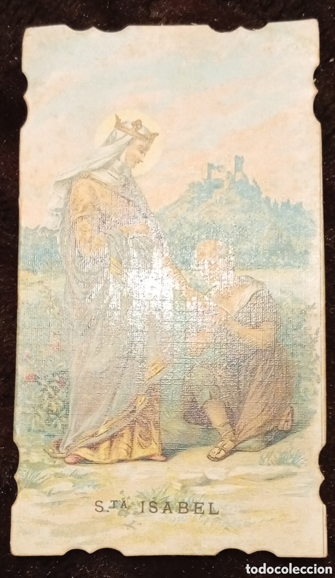 Antig&uuml;edades: Lote de 6 antiguas estampas religiosas - Foto 6