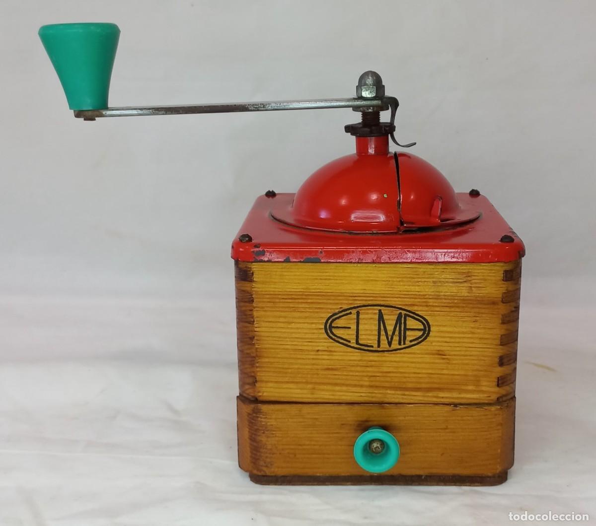 Antig&uuml;edades: DIFICIL MOLINILLO DE CAFE ELMA DE MADERA Y CHAPA - Foto 3