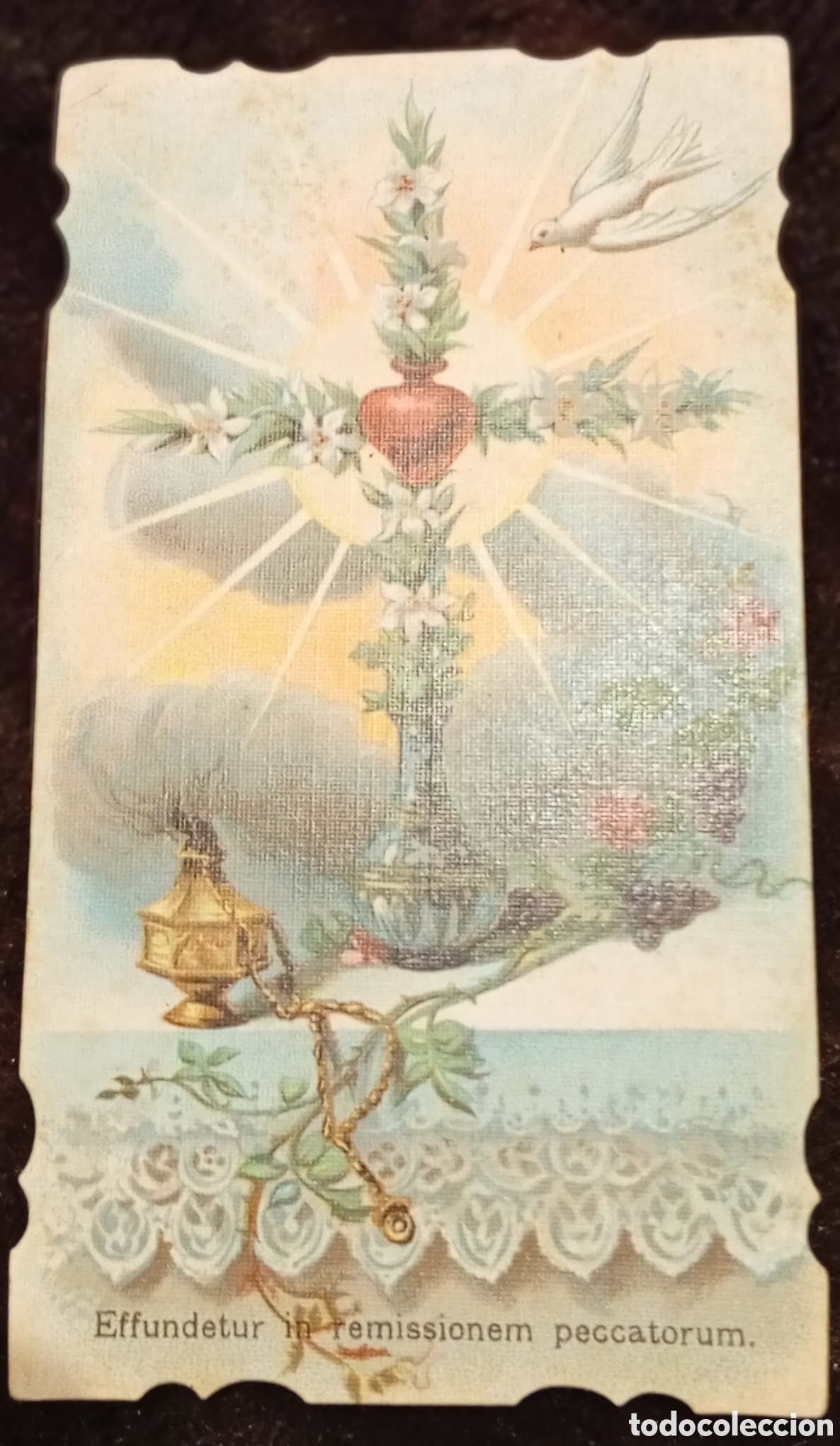 Antig&uuml;edades: Lote de 10 antiguas estampas religiosas - Foto 4