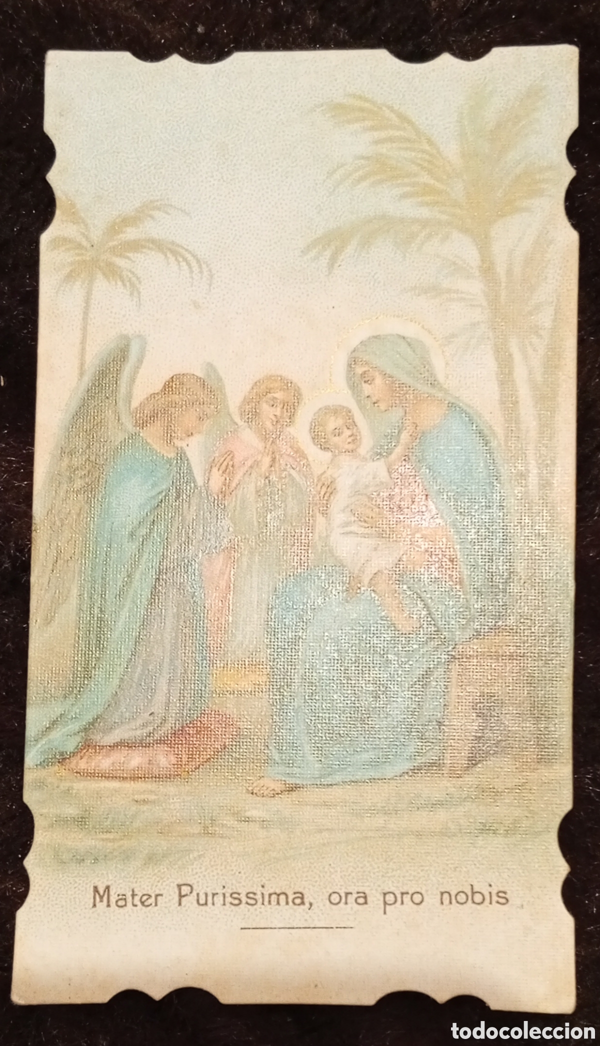 Antig&uuml;edades: Lote de 10 antiguas estampas religiosas - Foto 7