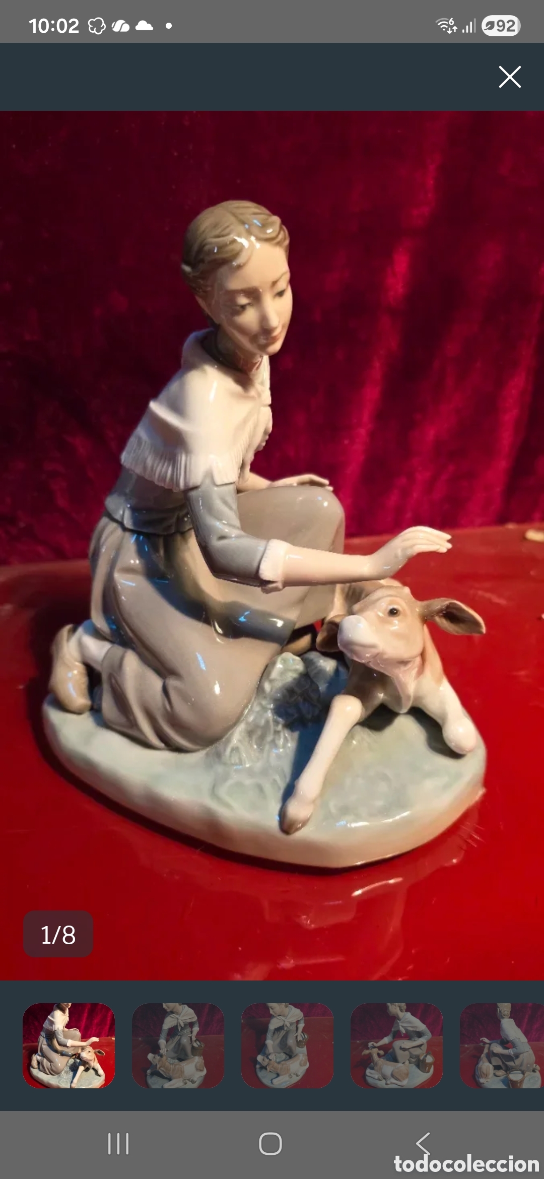 Antig&uuml;edades: Figura porcelana lladro