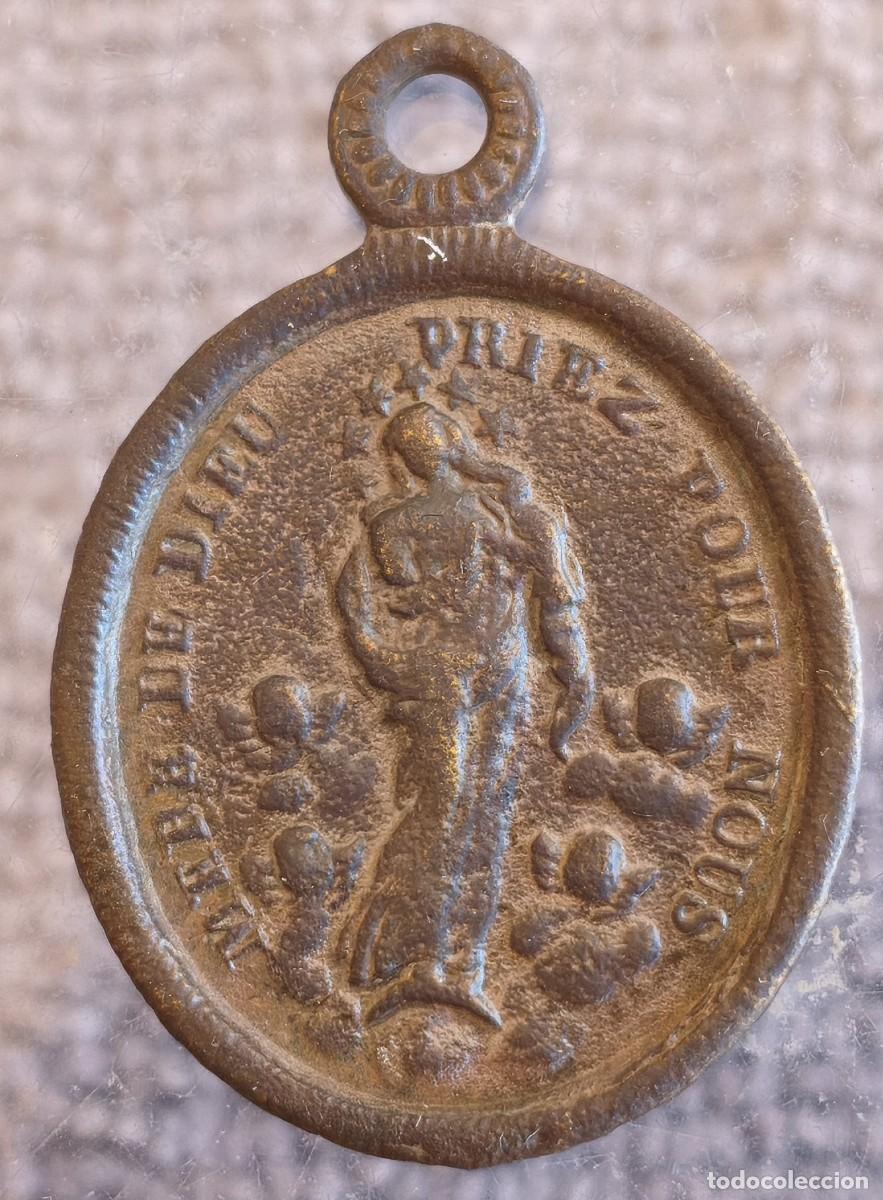 Antiquit&auml;ten: Antigua medalla. Virgen Mar&iacute;a.