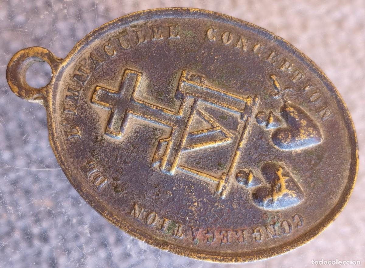 Antig&uuml;edades: Antigua medalla. Inmaculada Concepci&oacute;n. - Foto 5