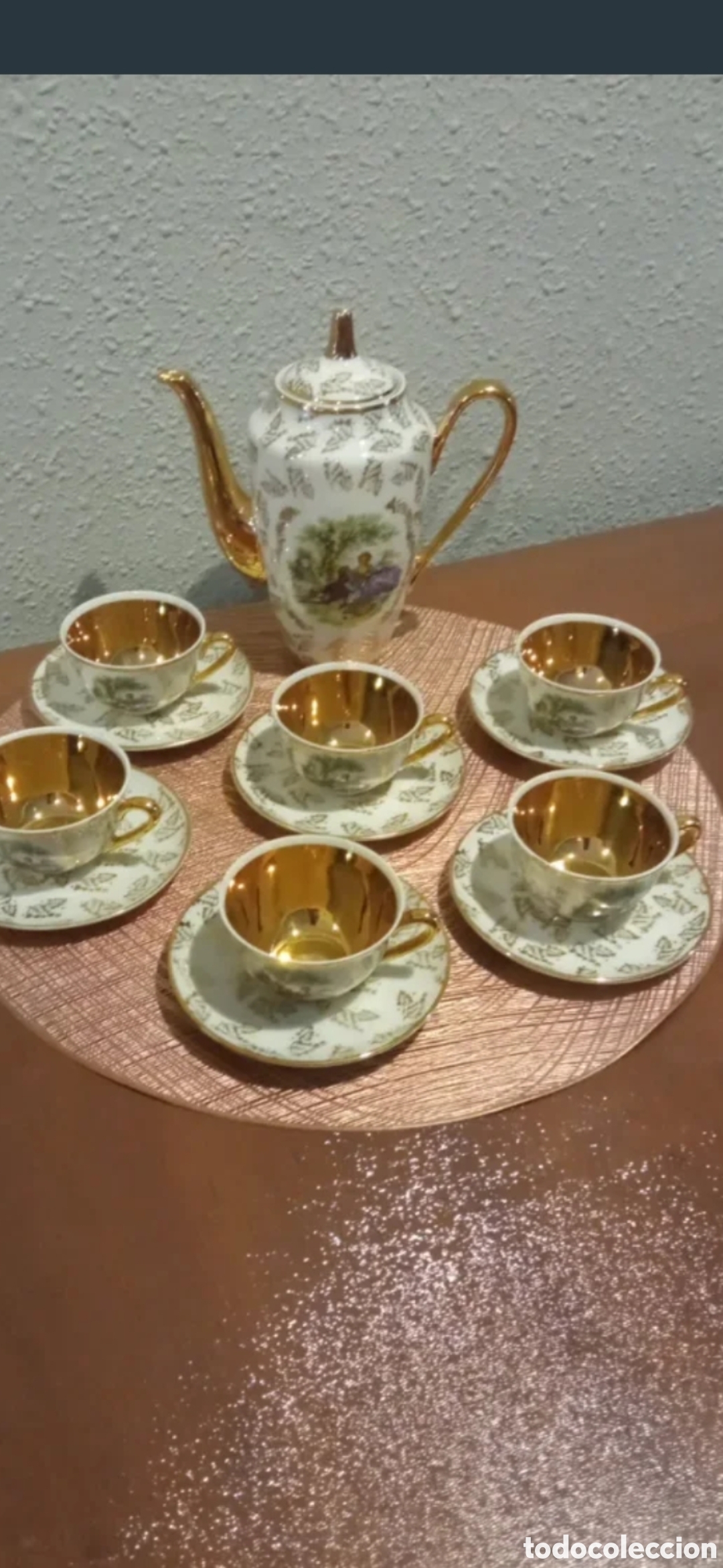 Antig&uuml;edades: Juego de caf&eacute; vintage