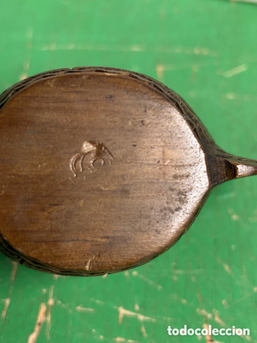 Antig&uuml;edades: TAZA DE PASTOR TALLADA DE MADERA - Foto 2