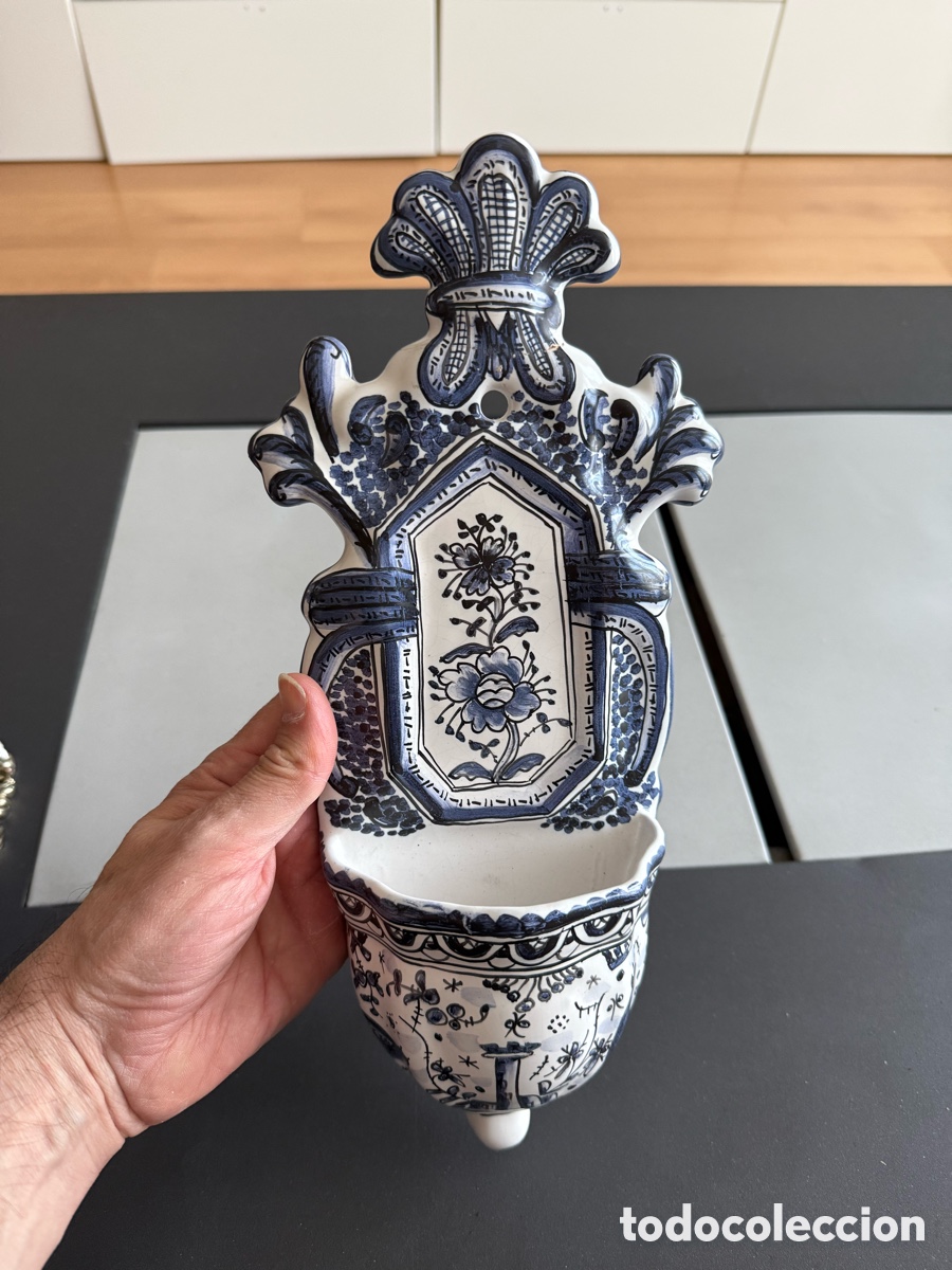 Antig&uuml;edades: BENDITERA PORCELANA. Alcoba&ccedil;a ( Portugal )