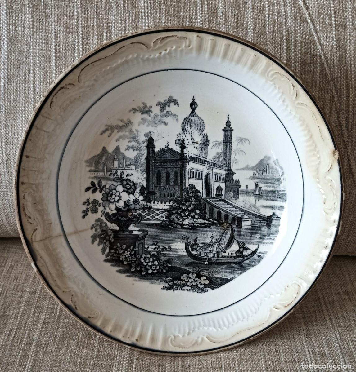 Antig&uuml;edades: ANTIGUO PLATO DE CER&Aacute;MICA DE LA CARTUJA PICKMAN