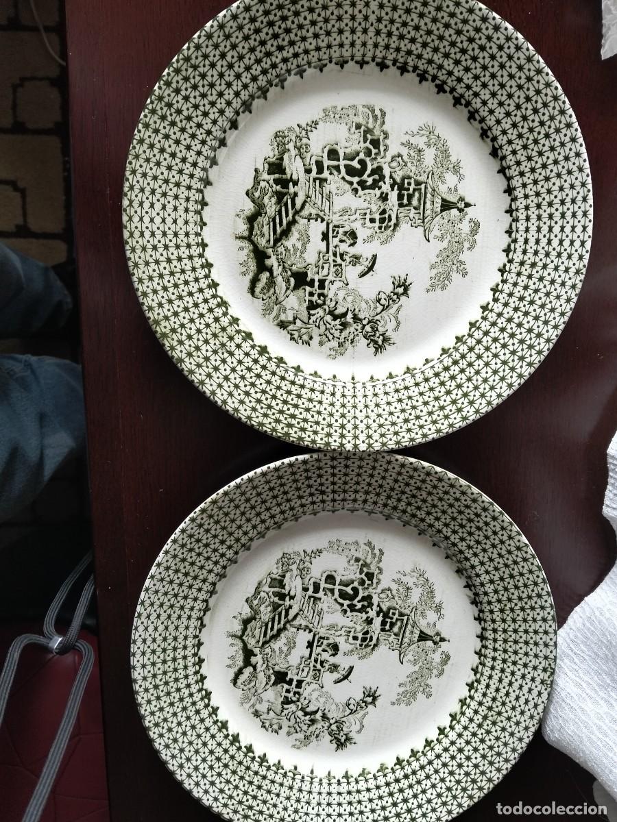 Antig&uuml;edades: 2 ANTIGUOS PLATOS PICKMAN LA CARTUJA DE SEVILLA NUMERADOS