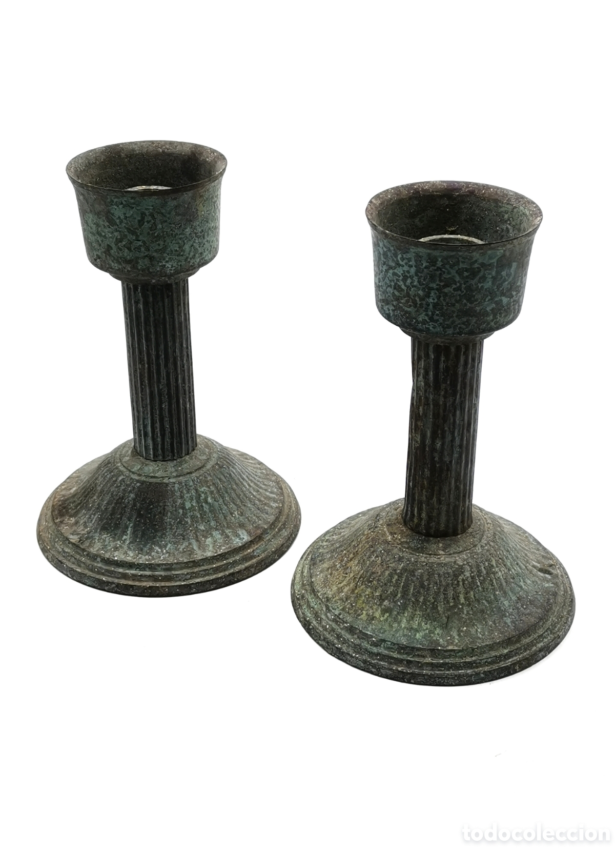 Antiguidades: CANDELABROS ANTIGUOS MET&Aacute;LICOS BONITO ART&Iacute;CULO DECORACI&Oacute;N INDUSTRIAL