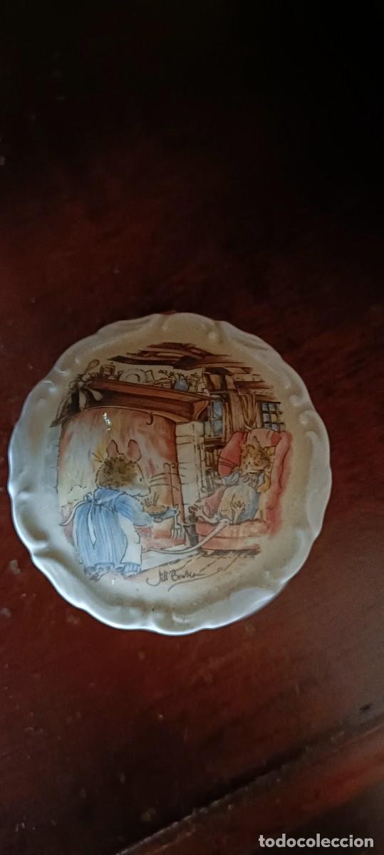 Antiques: Cajita de porcelana&rdquo;Winter&rdquo;de Royal Doulton