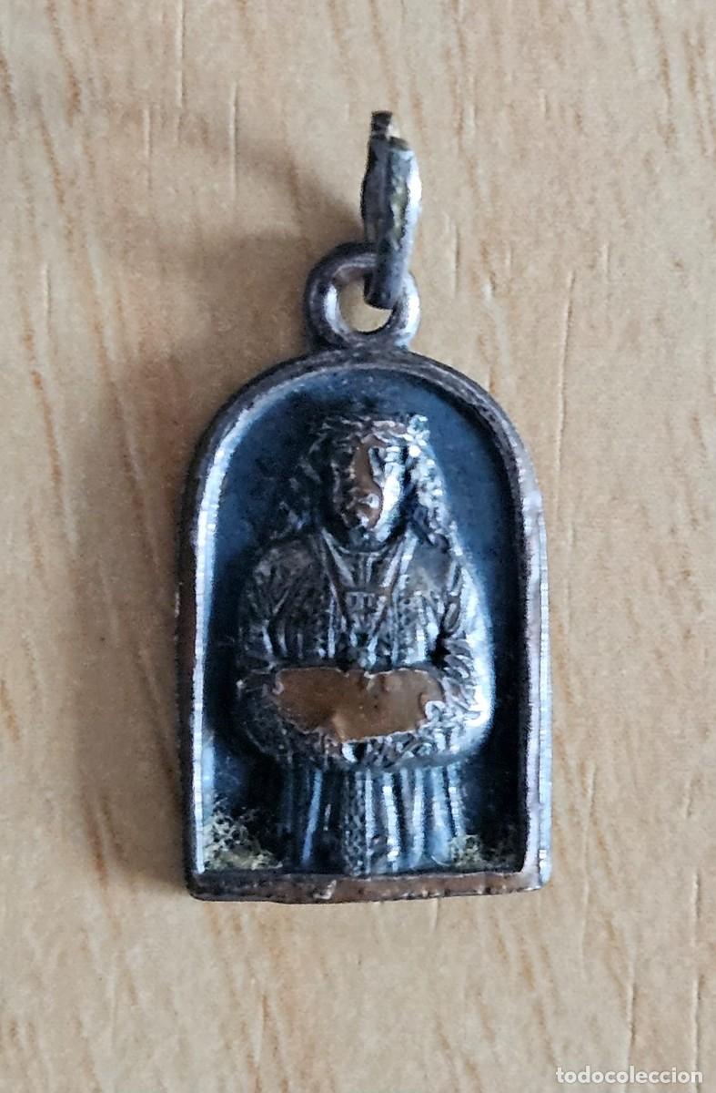 Antiguidades: ANTIGUA MEDALLA RELIGIOSA EN PLATA - MEDINACELI - Bonita patina oscura - Peso 2,40 gr.
