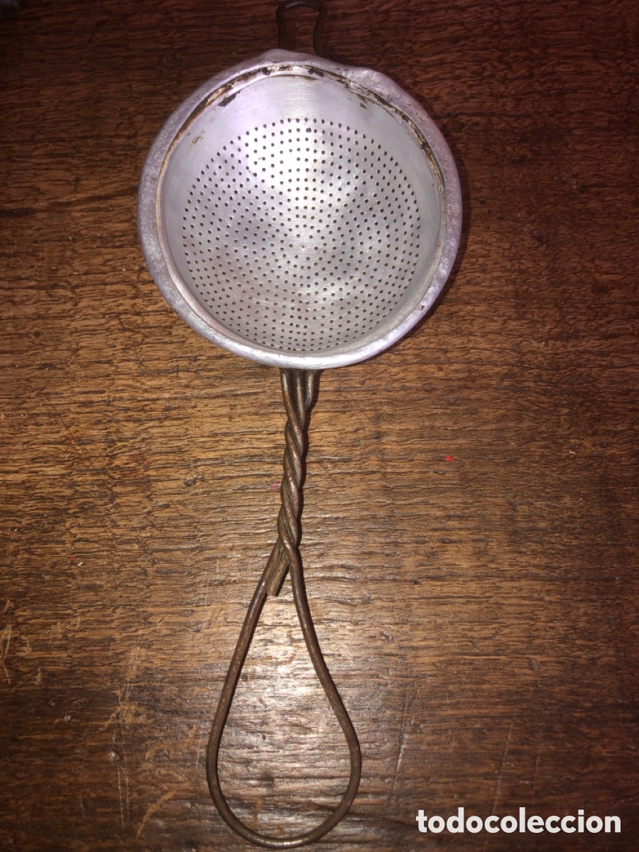 Antiquit&auml;ten: Colador antiguo aluminio