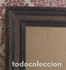 Antiquit&eacute;s: Antiguo peque&ntilde;o cuadro / marco con bonita moldura y cristal a&ntilde;os 10-20 32 x 25 cm aprox