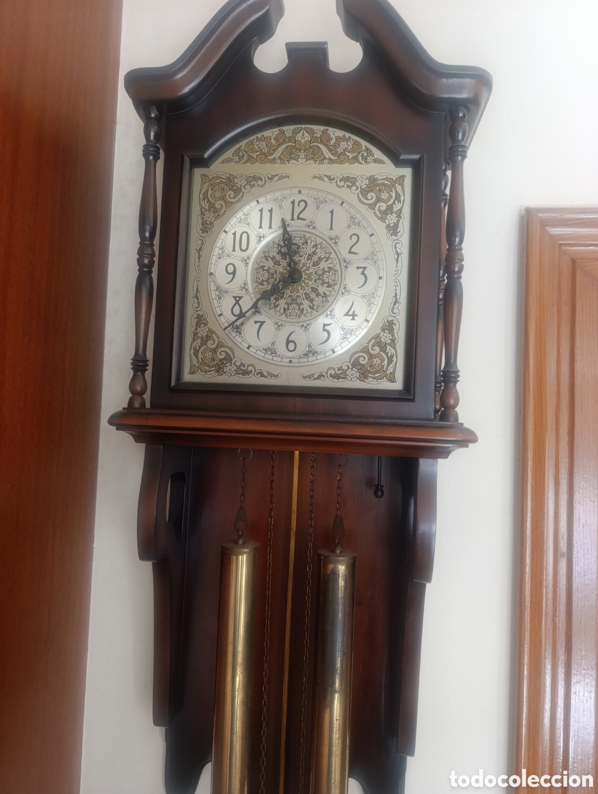 Antig&uuml;edades: Reloj antiguo con p&eacute;ndulo - Foto 3