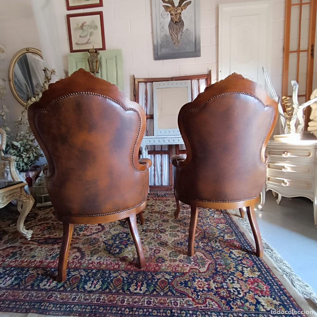 Antig&uuml;edades: Sillones de piel Luis XV. - Foto 10