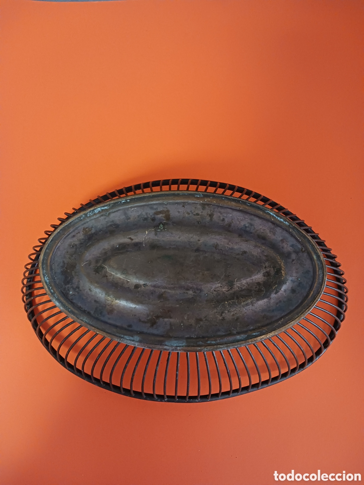 Antig&uuml;edades: Cesta para el pan en bronce o laton - Foto 4