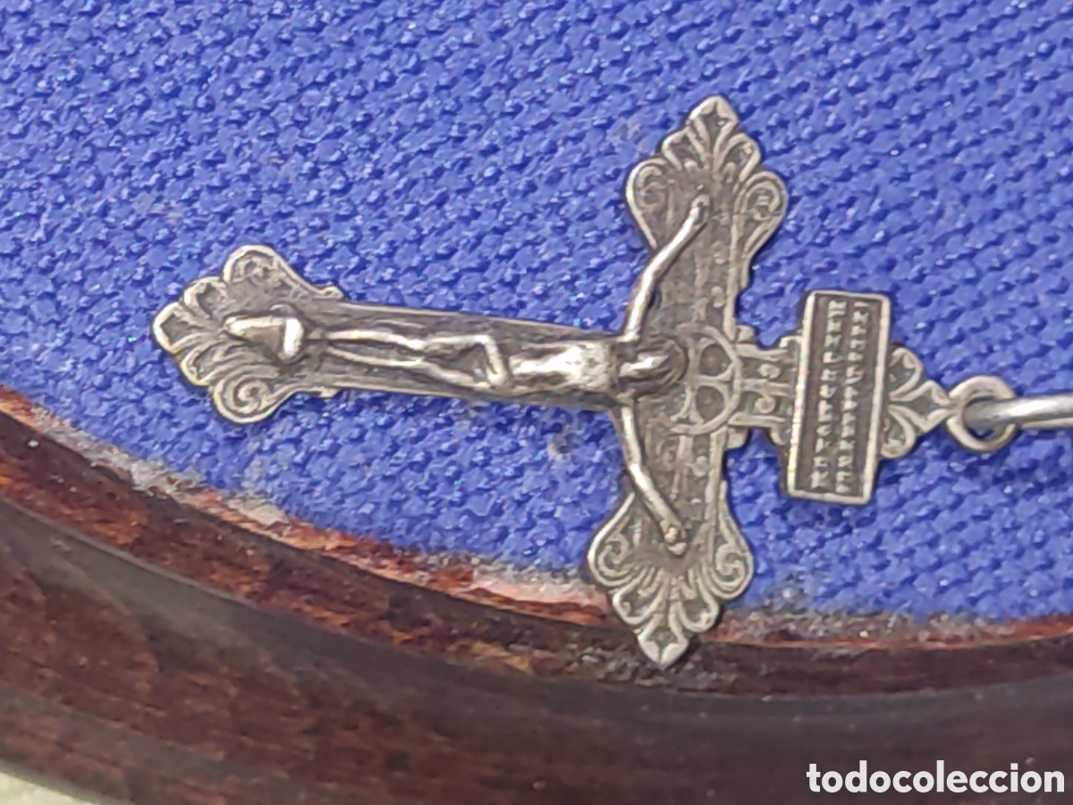 Antig&uuml;edades: Antiguo rosario de madera de &eacute;bano. - Foto 2