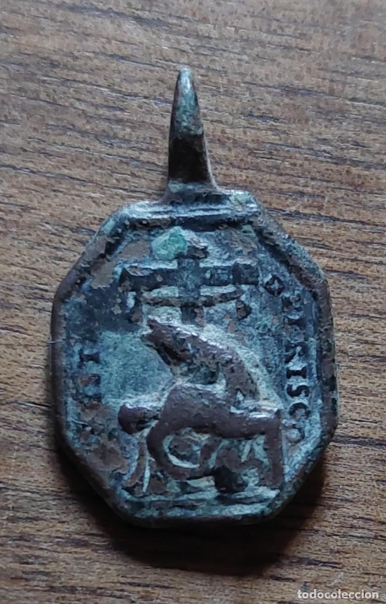 Antig&uuml;edades: Antigua medalla San Agust&iacute;n y nuestra se&ntilde;or del Risco - Foto 2