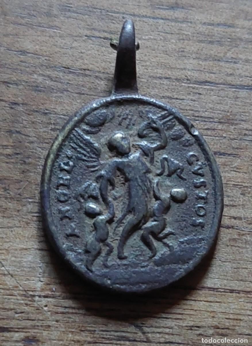 Antig&uuml;edades: Antigua medalla Santo Custodio y Animas
