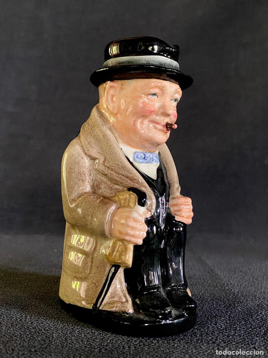 Antiques: Jarra de cer&aacute;mica. Togy Jug . Royal Doulton .Winston Churchill.