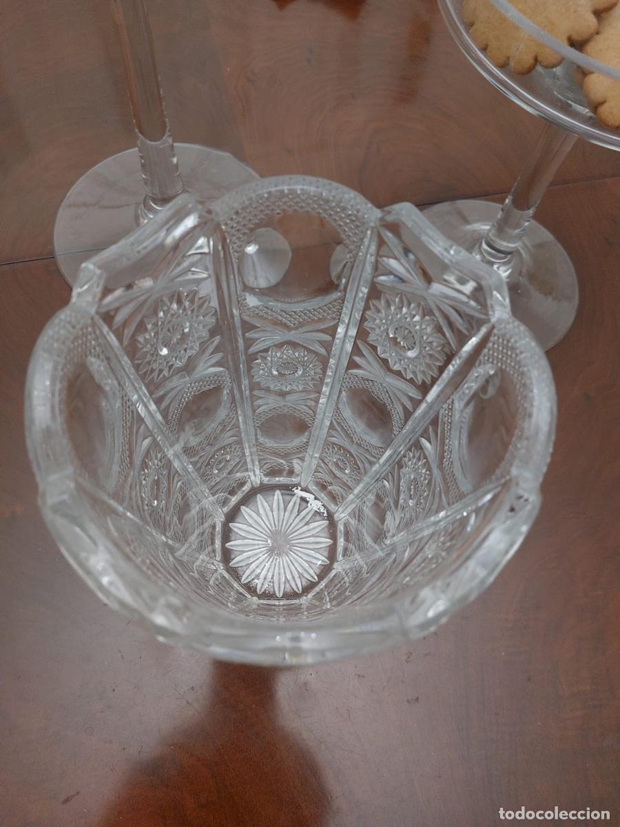 Antig&uuml;edades: JARRON DE CRISTAL TALLADO - Foto 3