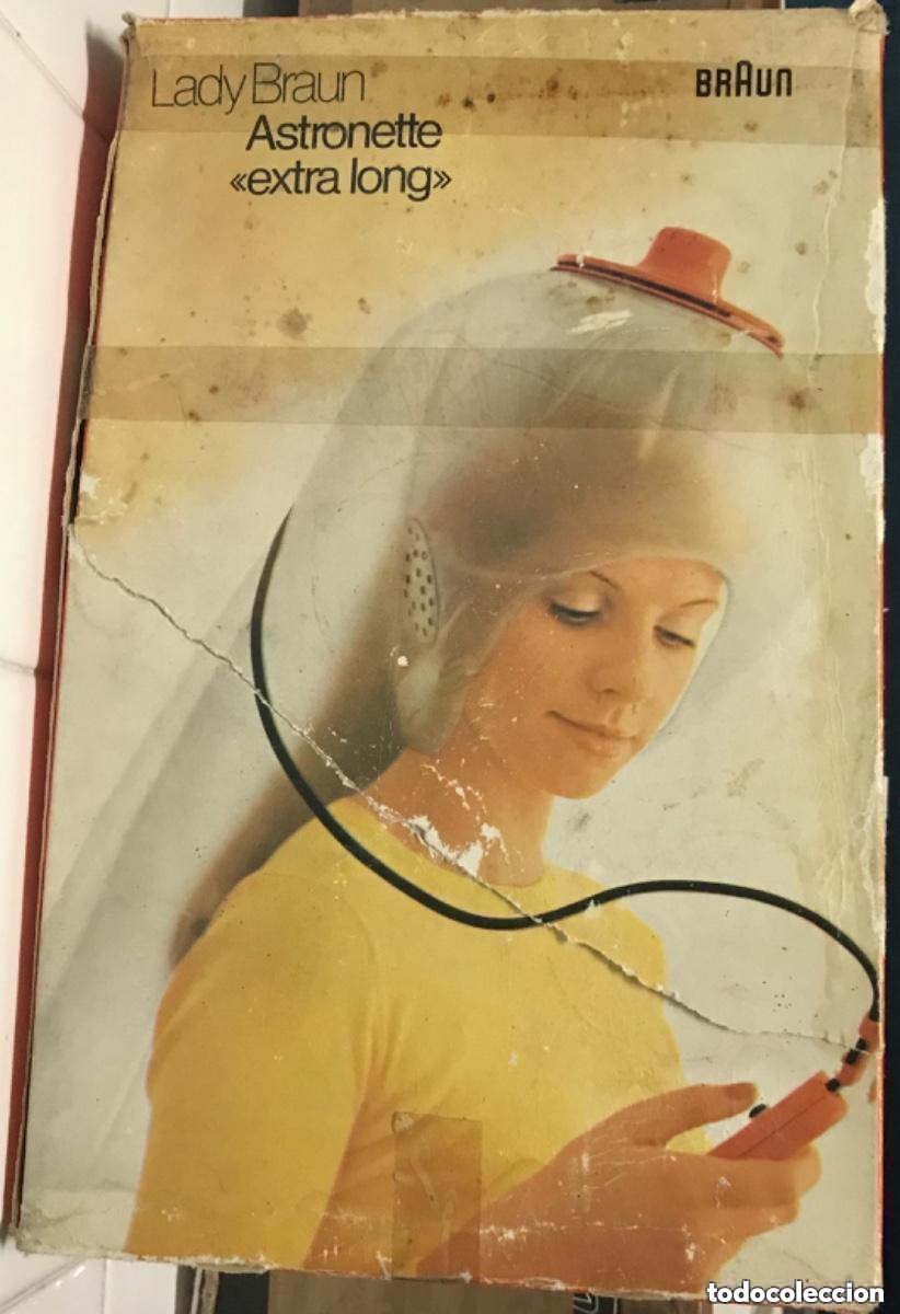 Antiquit&eacute;s: LADY BRAUN ASTRONETTE EXTRA LONG SECADOR CASCO FLOTANTE VINTAGE DIETER RAMS SUPER RARO
