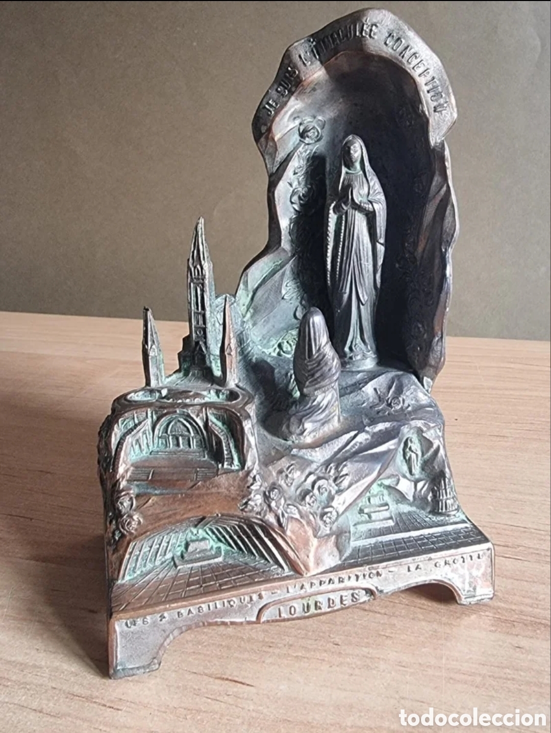 Antig&uuml;edades: Antigua virgen de Lourdes, Caja musical. FUNCIONA