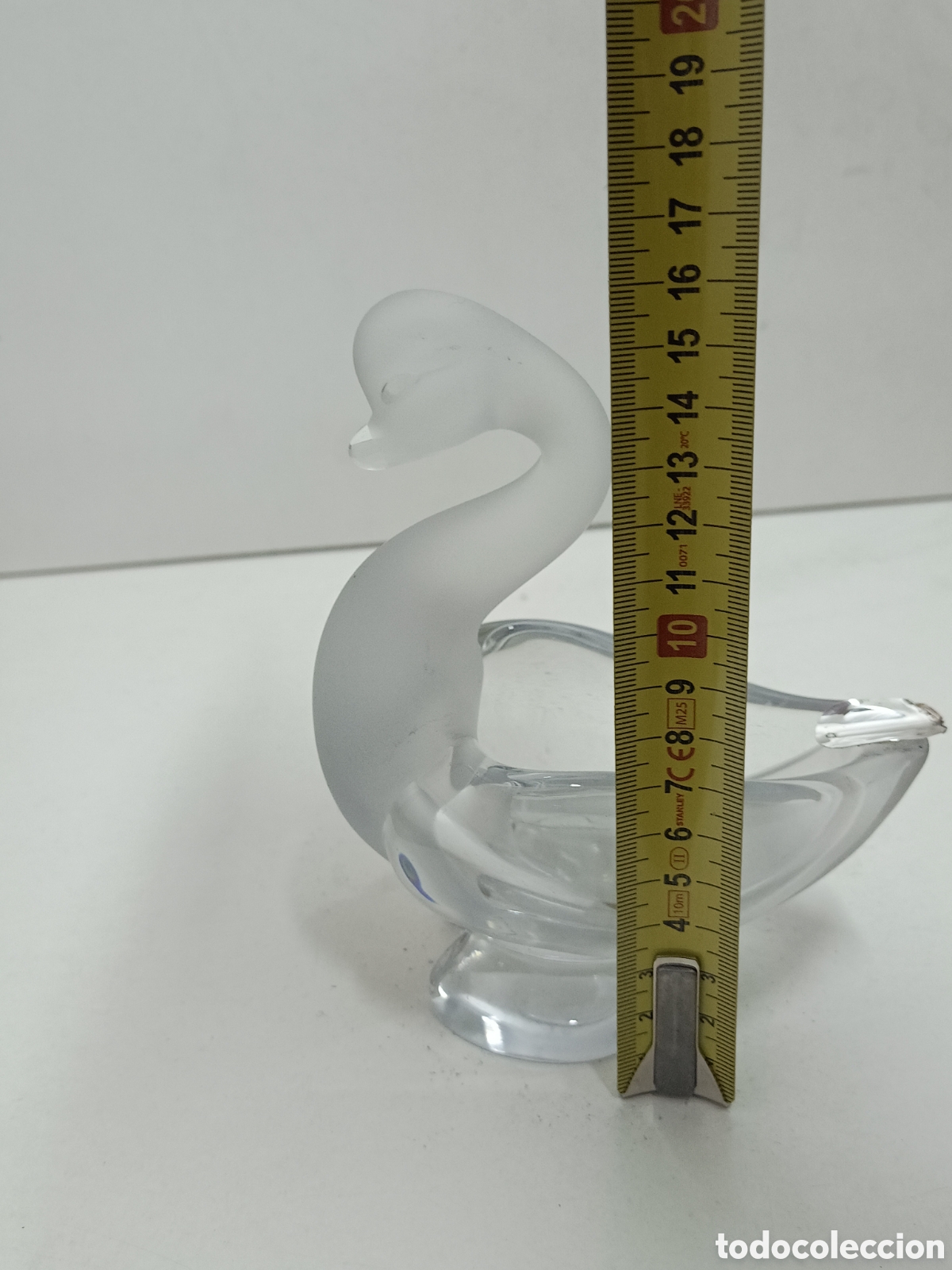 Antig&uuml;edades: CENICERO CON FORMA DE CISNE - CRISTAL Y PLATA - Foto 6